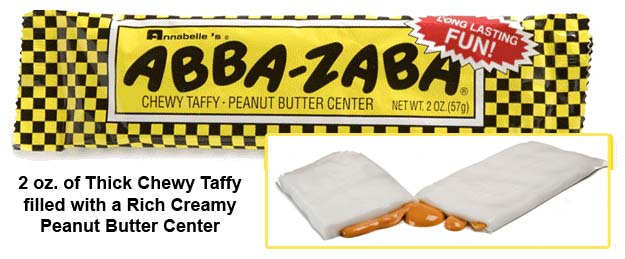 Abba-Zaba Chewy Taffy Candy Bar- 24 count